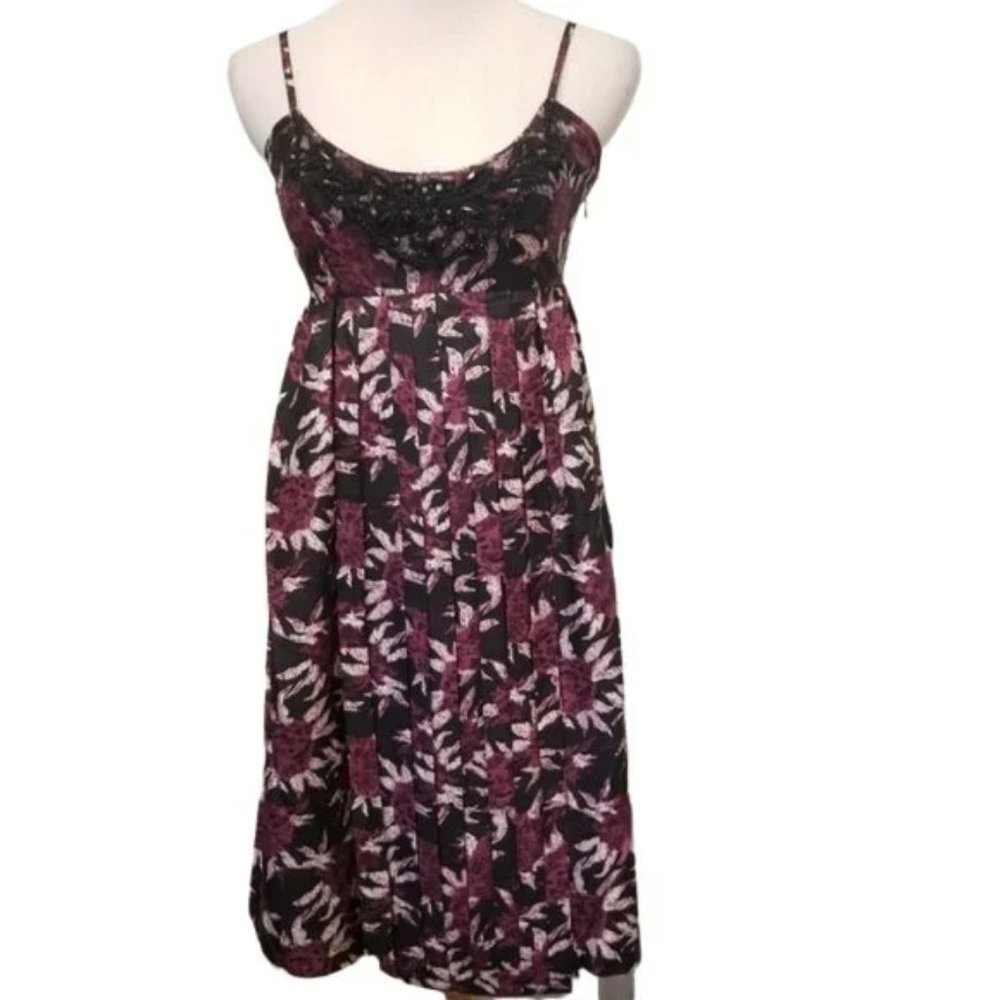 Castle Starr floral rhinestone layered dress size 2 (307)